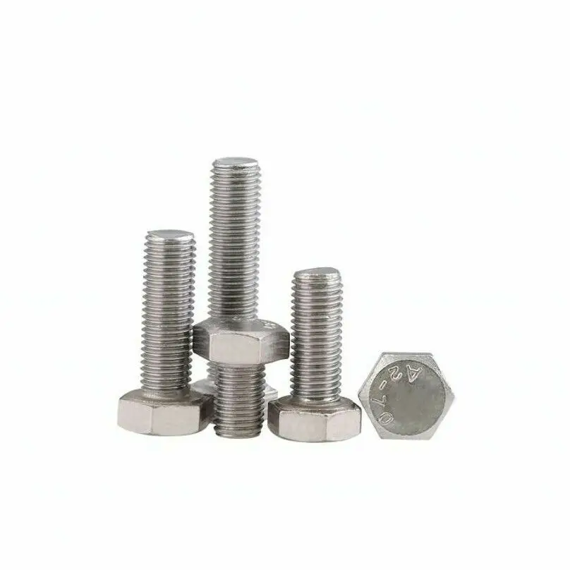 M4 M5 M6 M8 M10 acciaio inossidabile 304 viti esagonali bullone esagonale DIN933 per macchine elettriche costruzione ruote