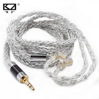 Cable de auriculares KZ de 8 núcleos, híbrido azul plateado, 784 núcleos, Cable de actualización plateado para KZ ZAX ZS10 PRO ZSN ZSX DQ6 CCA CSN TRN VX