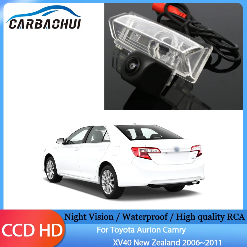 Rear View Reversing Camera Car Back up Parking Camera HD CCD Night Vision For Toyota Aurion Camry XV40 New Zealand 2006~2011