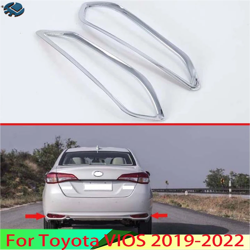 

Украшение для автомобиля Toyota VIOS 2019-2022, хромированный задний отражатель из АБС-пластика, противотумансветильник фара, крышка, отделка, рамка, украшение для стайлинга
