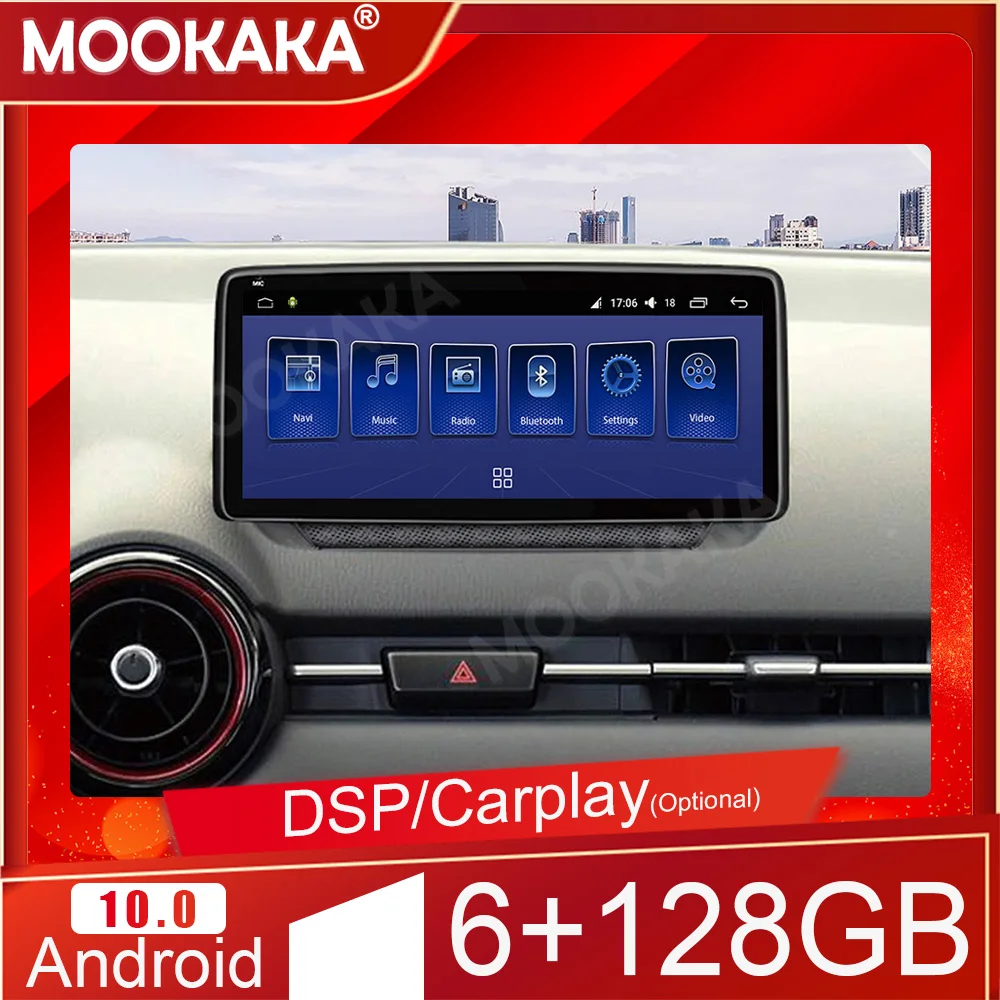 6+128GB Android 10 For Mazda cx-3 2018+ Car Multimedia Player Auto Stereo Tape Recorder Navigation Head Unit Carplay