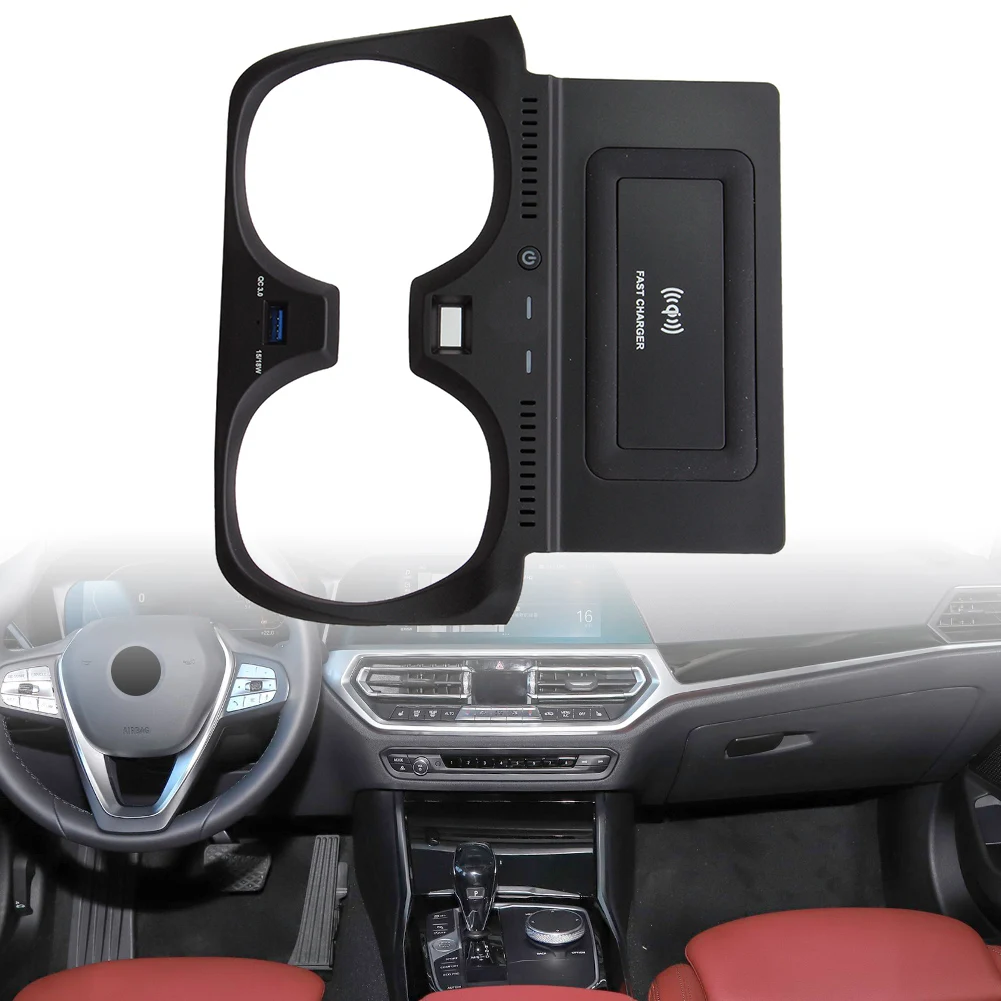 

Для BMW 3 серии G20 2019-2020 только автомобильное зарядное устройство с левым рулем, беспроводная зарядная панель для телефона