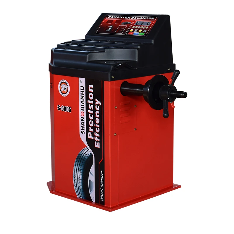 S-6605 Car Tire Balancing Machine 220V/0.25kw Tire Dynamic Balancer Wheel Rim Balance Automatic Spindle Speed ≤200rpm
