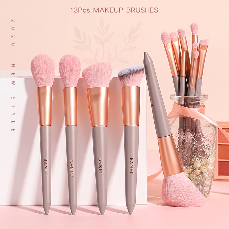 XINYAN 13 stücke Make-Up Pinsel Set Weiche Concealer Lidschatten Foundation Erröten Lip Augenbraue Make-Up Pinsel Set Schönheit Kosmetik Werkzeuge