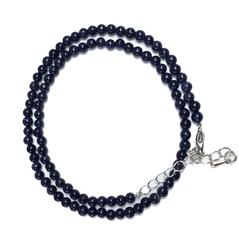 Natürliche 4mm Tigerauge Sodalith Amazonit Labradorit Perlenkette in Verschiedenen Farben Geschenke für Mädchen Modisches Armband Choker – Detail 17