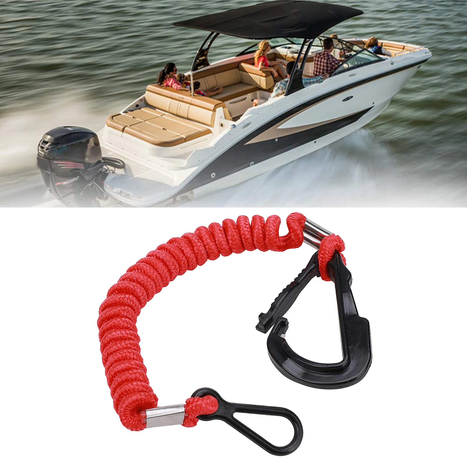 Cordón de seguridad 8M0092849 15920T54 15920A54 15920Q54, compatible con motores de barco Mercury Mercruiser