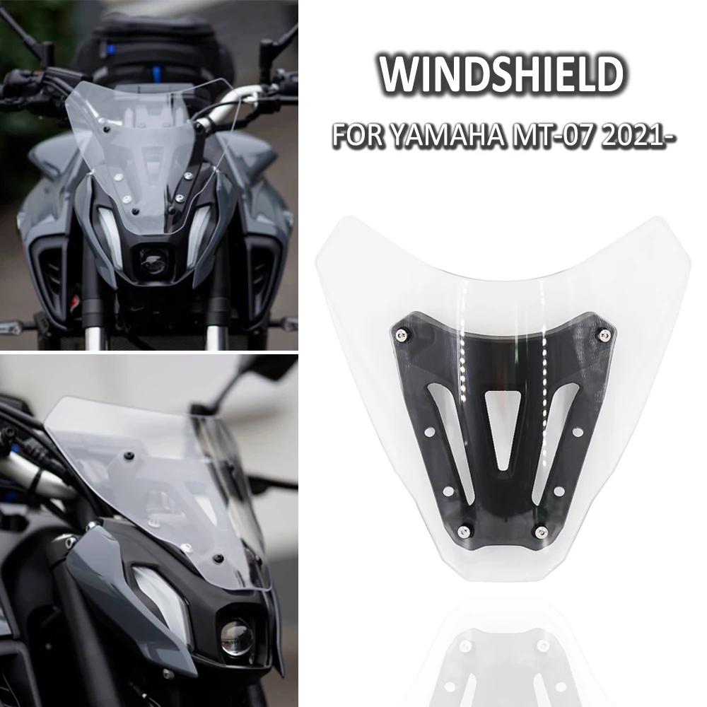 

Для Yamaha MT-07 MT07 MT 07 2021-новые детали для мотоциклов акриловый ветрозащитный экран для лобового стекла ветрового стекла ветровой экран дефлектор