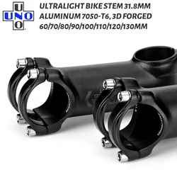 UNO Ultralight Bike Stem 7 Degree 31.8mm Kalloy King Stems AL7050 60 70 80 90 100 110 120 130mm MTB Road Bicycle Handlebar Stem