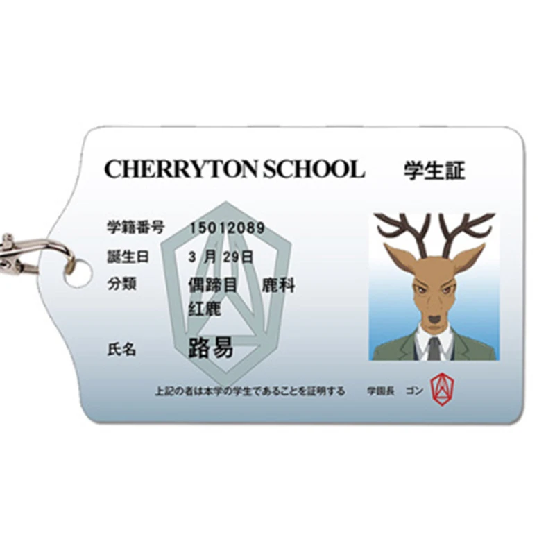 Anime BEASTARS Legosi acrilico porta carte di credito per studenti portachiavi porta carte di credito borsa porta carte di credito puntelli