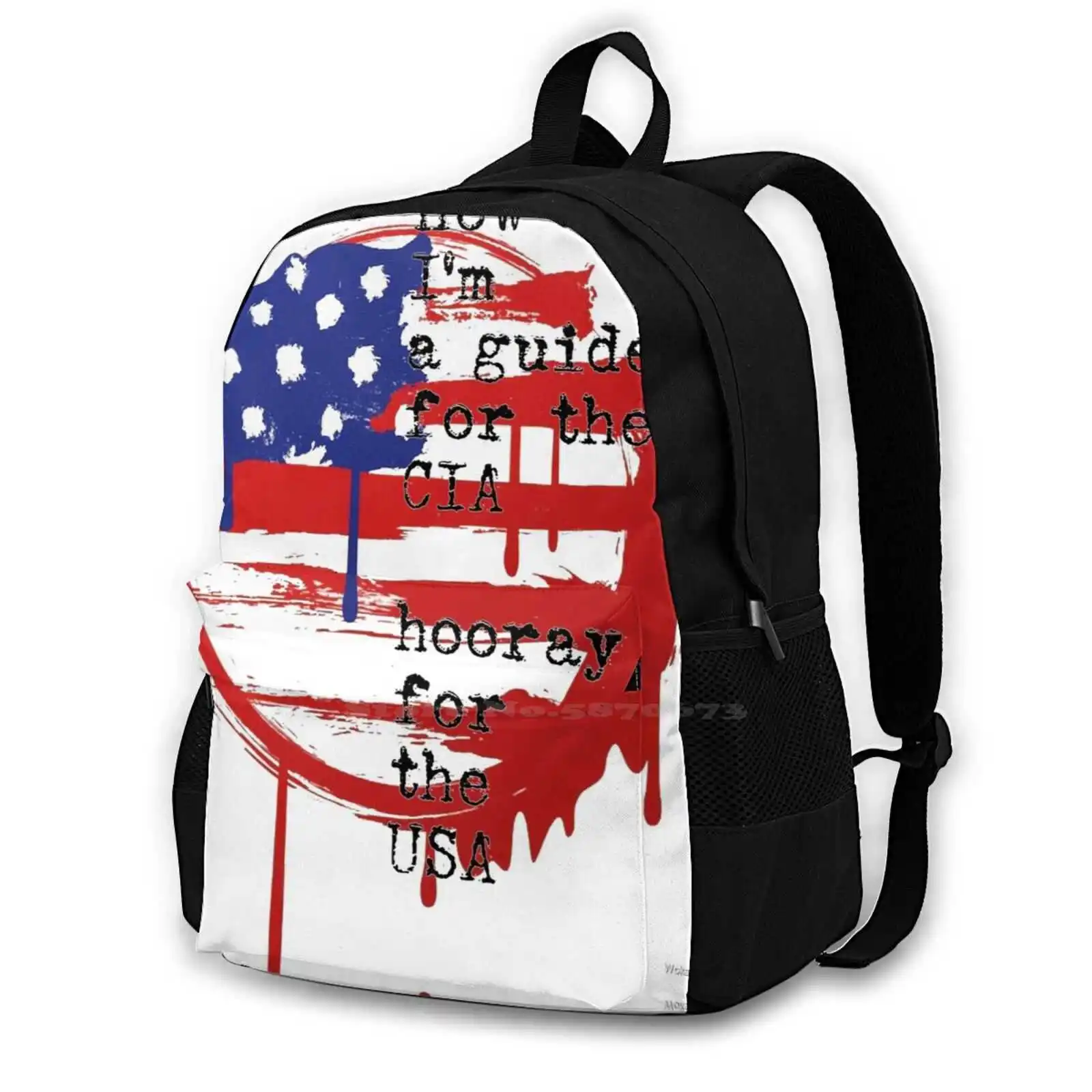 Havana Affair Stars N Stripes Bag Backpack For Men Women Girls Teenage Black Havana Affair Stars And Stripes Usa