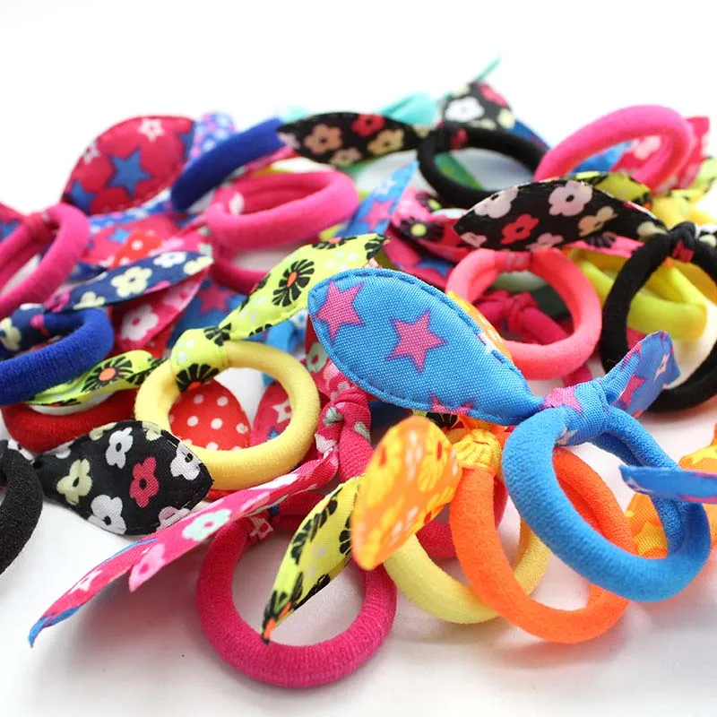 20 Stuks Meisjes Elastische Haarbanden Voor Kinderen Kinderen Haaraccessoires Voor Haar Meisje Haar Scrunchie Haar Linten Meisjes Gratis Verzending