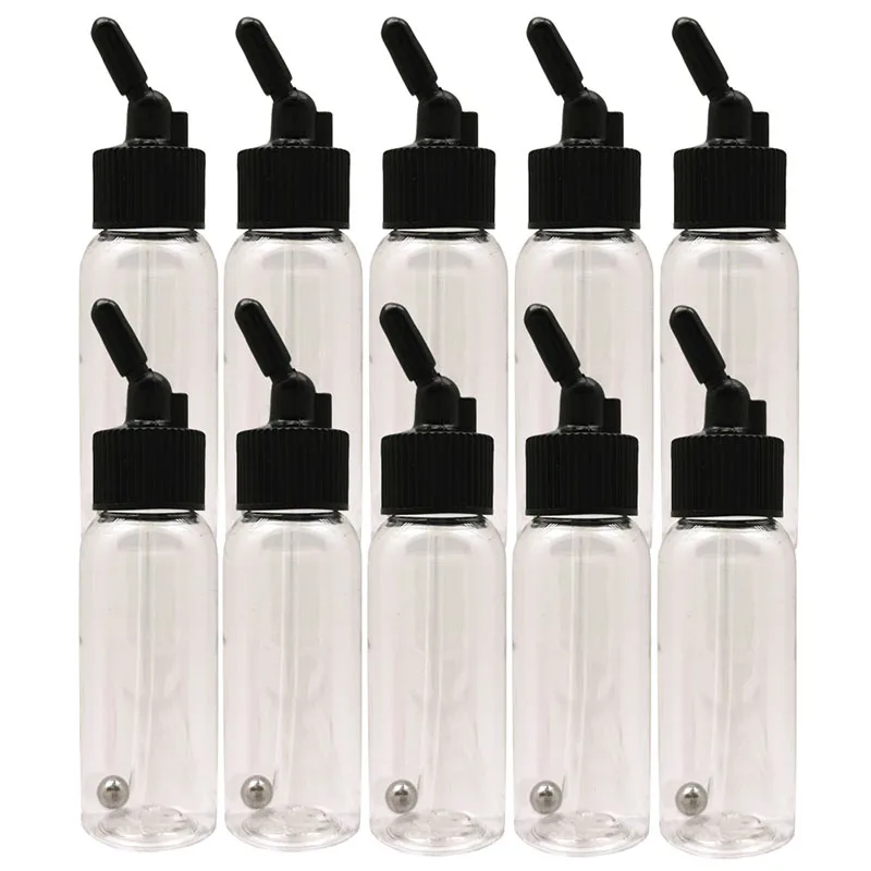 OPHIR 30ML Bottles with Caps for Siphon Double-Action Airbrush 10PCS/Set AC040(30ML)