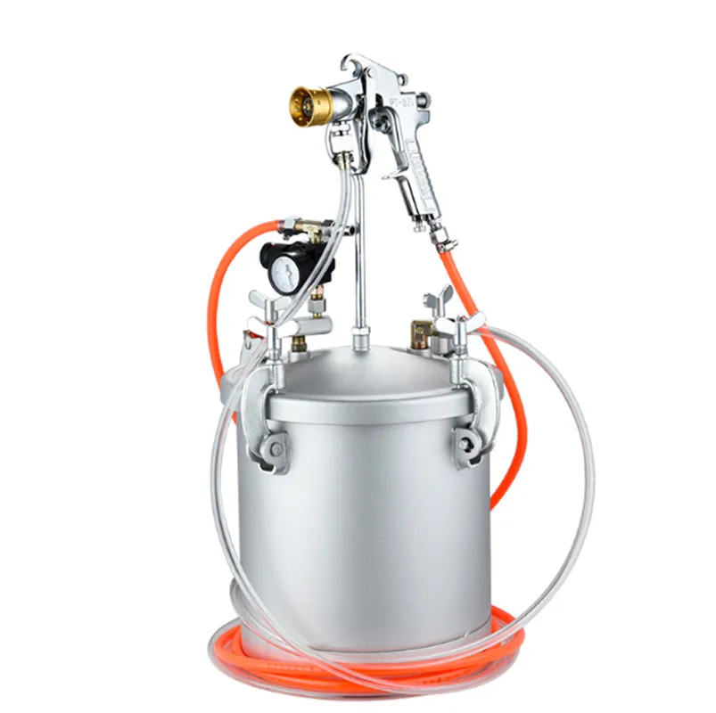 5L/10L Spray Gun Colorful Spray Gun  Latex Paint Pressure Barrel Paint  Paint Marble Spray Gun