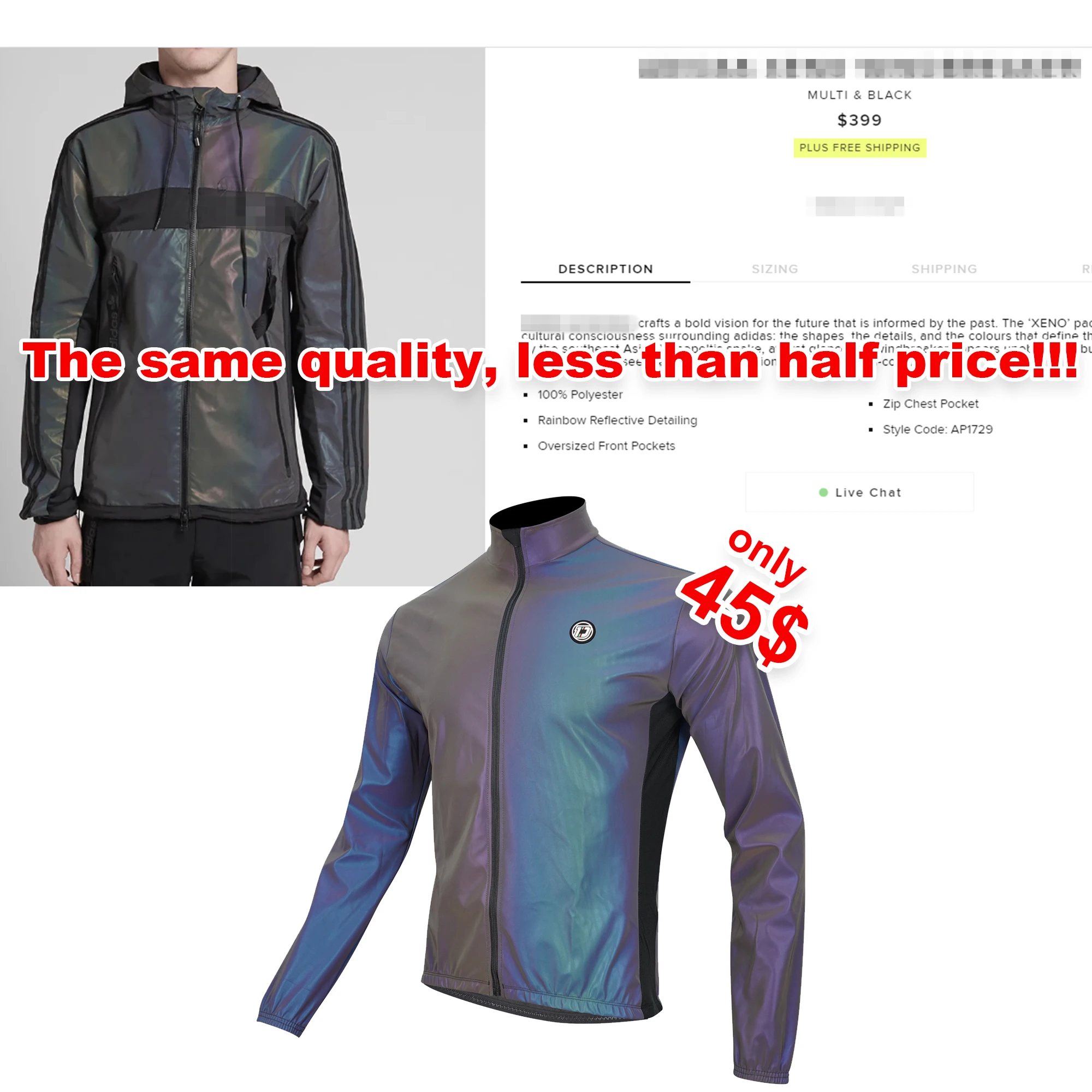 DAREVIE chaqueta de ciclismo hombre invierno Arco Iris reflectante cortavientos hombres a prueba de viento impermeable chaqueta de ciclismo hombres