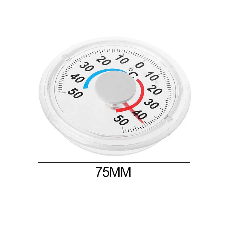 Runde Kunststoff Tür Und Fenster Thermometer Außen Tür Fenster Thermometer Pointer Typ Kalten Und Wärme Uhr Heißer Verkauf