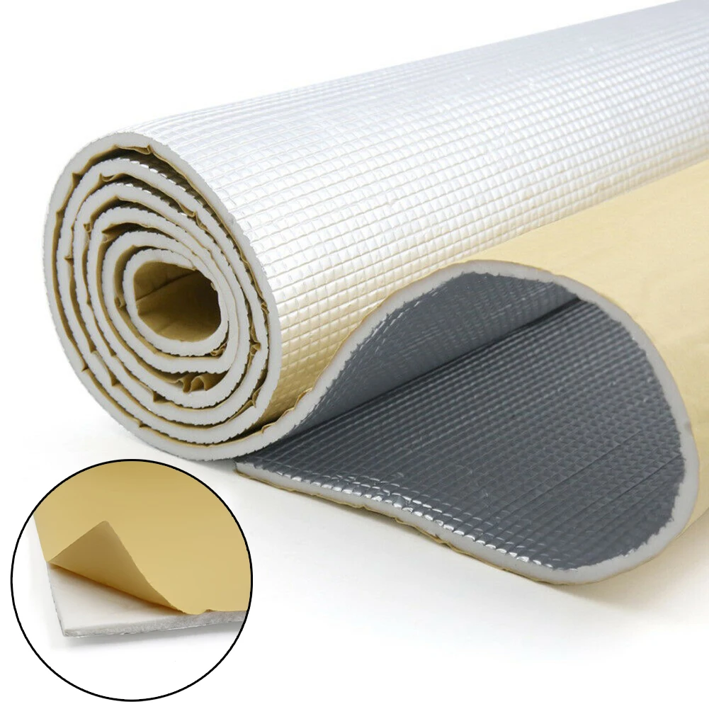 

6mm Thick Alumina Fiber+ Muffler Cotton Car Auto Indoor Heat Sound Deadening Insulation Soundproof Dampening Mat