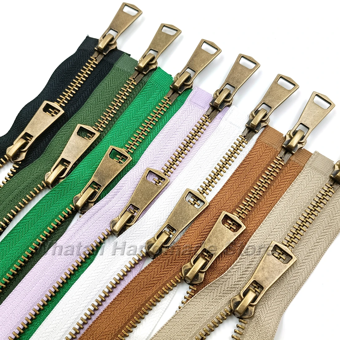 5# Colorful High Quality Open-End 2-Ways Zip Double Sliders Copper Metal Zipper Diy Handcraft For Sewing Cloth Pocket Garment