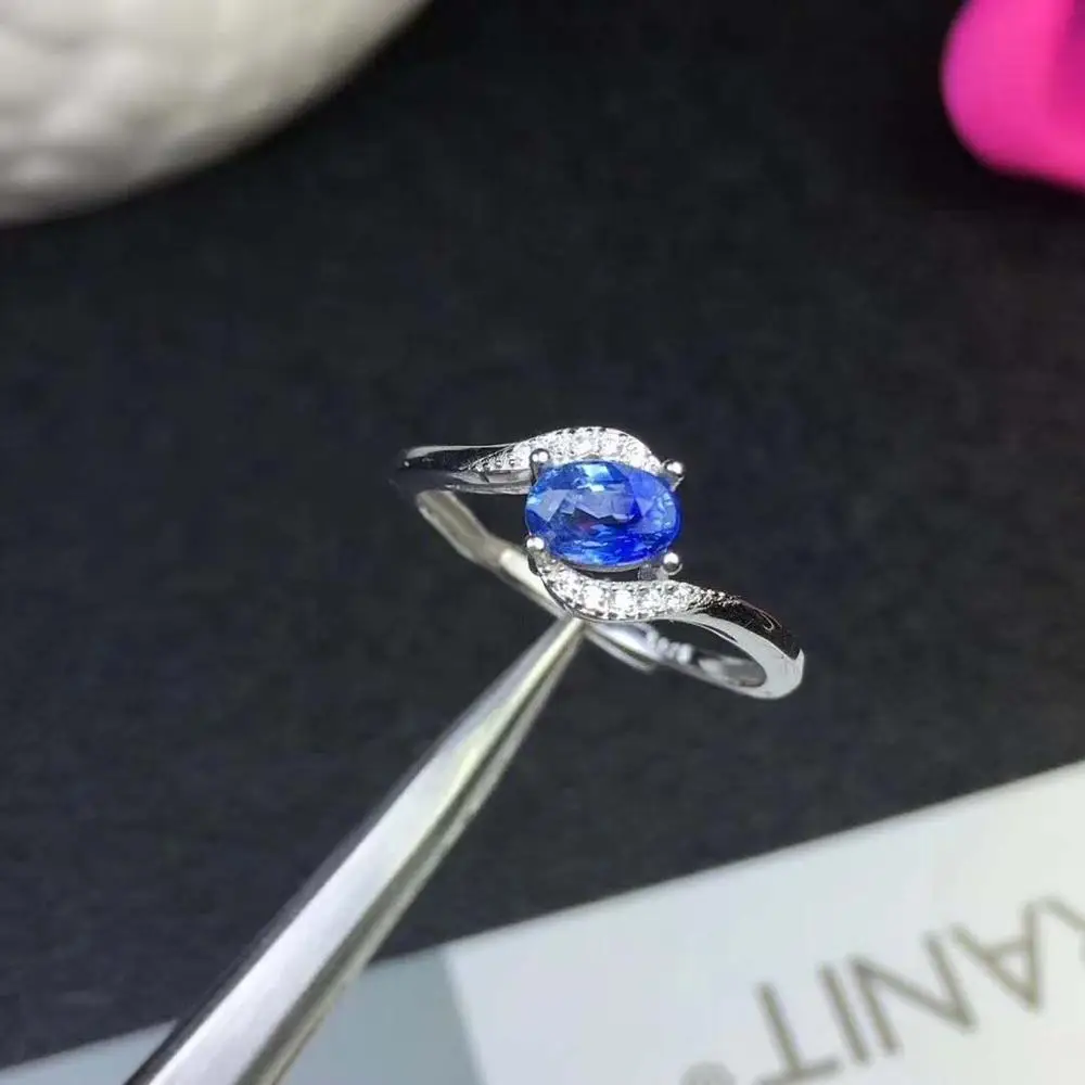 

Lady Genuine Natural And Real Sapphire Ring Wedding Ring Engagement Anniversary Fine Jewelry