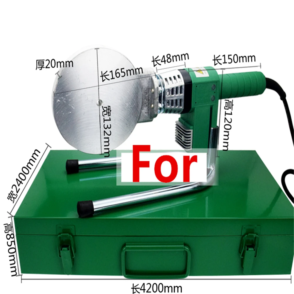 1200WPPR tubo dell'acqua Hot Melter 75-110 saldatrice PB per saldatura PE ad alta potenza in plastica ad alta potenza