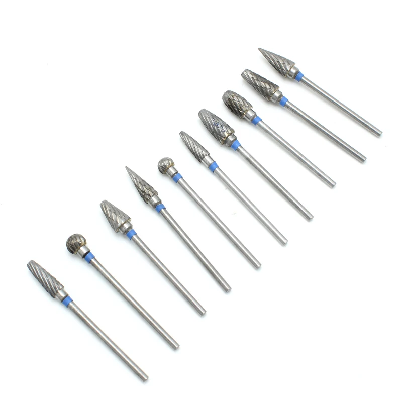 10pcs Dental Grinding Heads Tungsten Steel Teeth Polishing Burs Dental Lab Grinding Drill Grinder Dentistry Equipment Burs