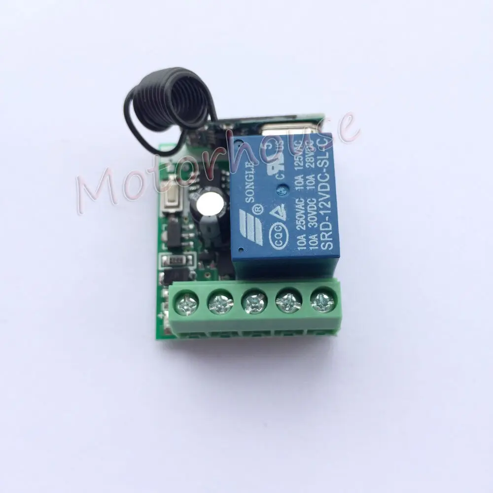 DC 12V Relay 1CH 1-Channel 433MHz Wireless RF Remote Control Switch Transmitter+Receiver Four Working Mode