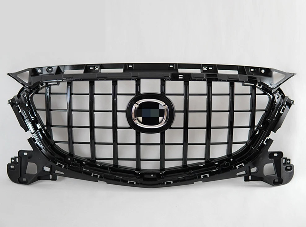 Good Quality ABS Front Middle Grill Racing Grills GT Style Fit For Mazda 3 Axela 2017-2019