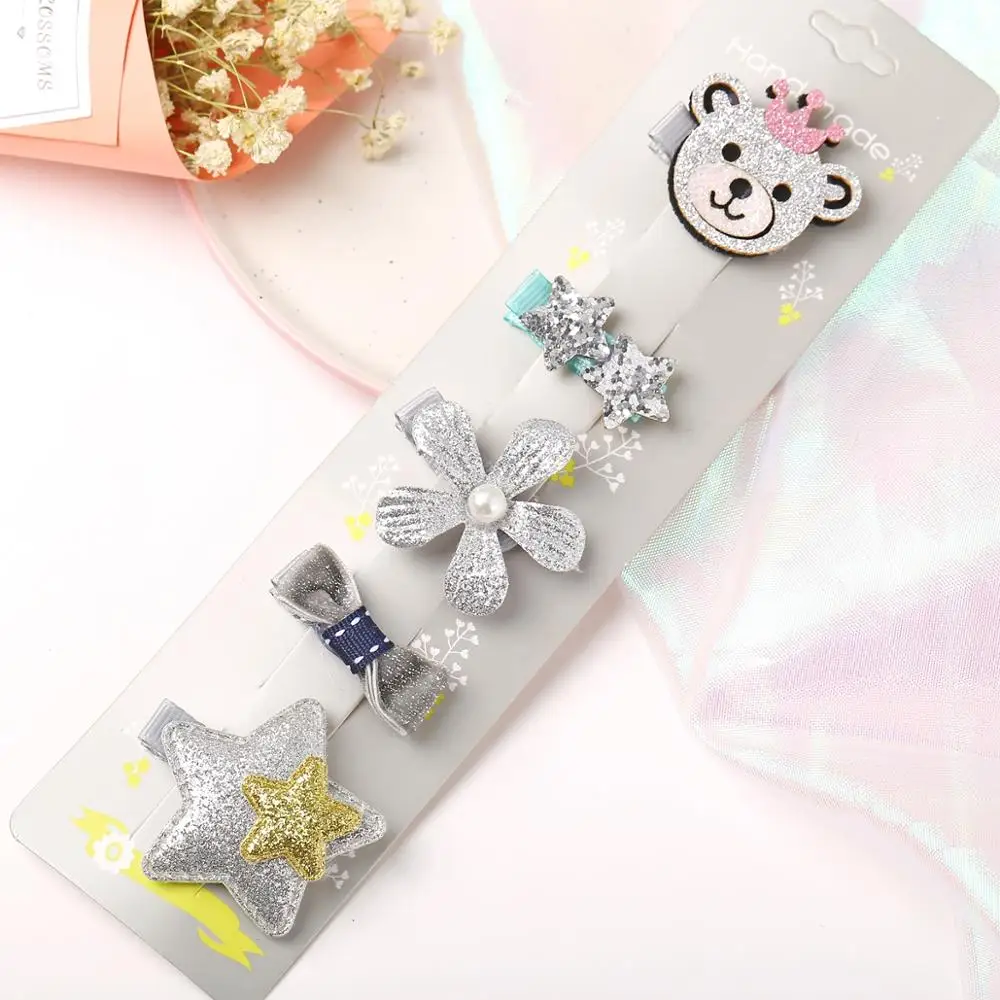 Cute Kids Gift Unicorn Pattern Children Girl Hair Clip Band Cartoon Animals Hair Clips Girls Cute Rabbit Baby Girl Hairpins