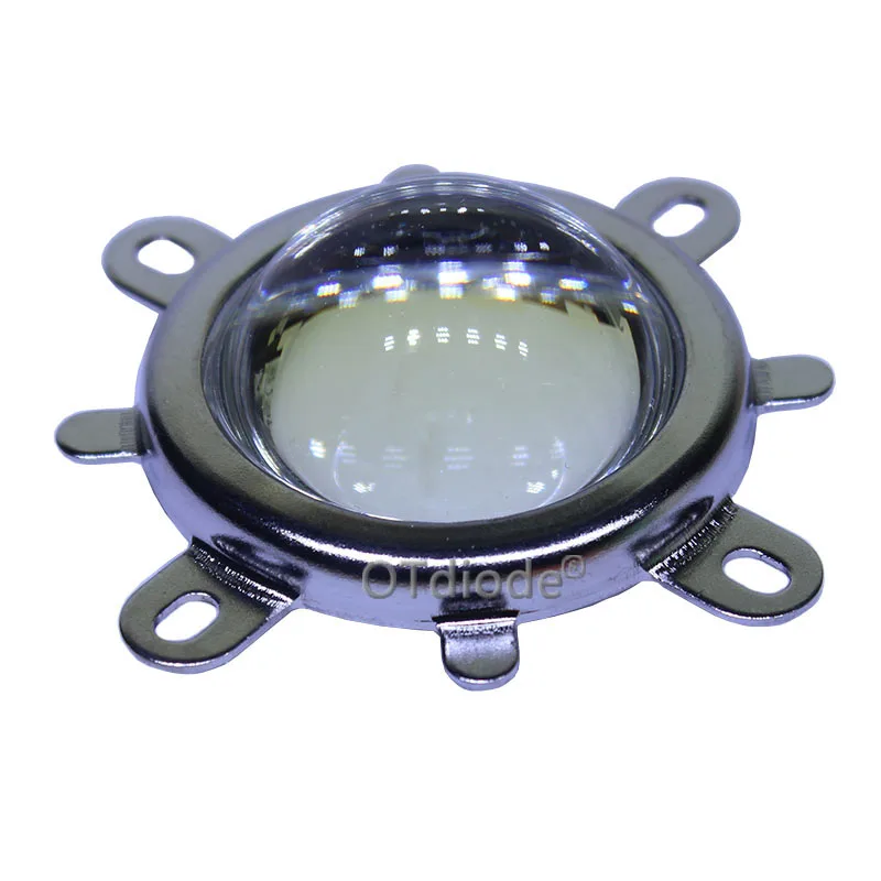 1Set 44mm Glass LED Lens 60 Degree + 50mm Round Hole Reflector Collimator + Fixed Bracket for 10W Round Shape High Power COB LED