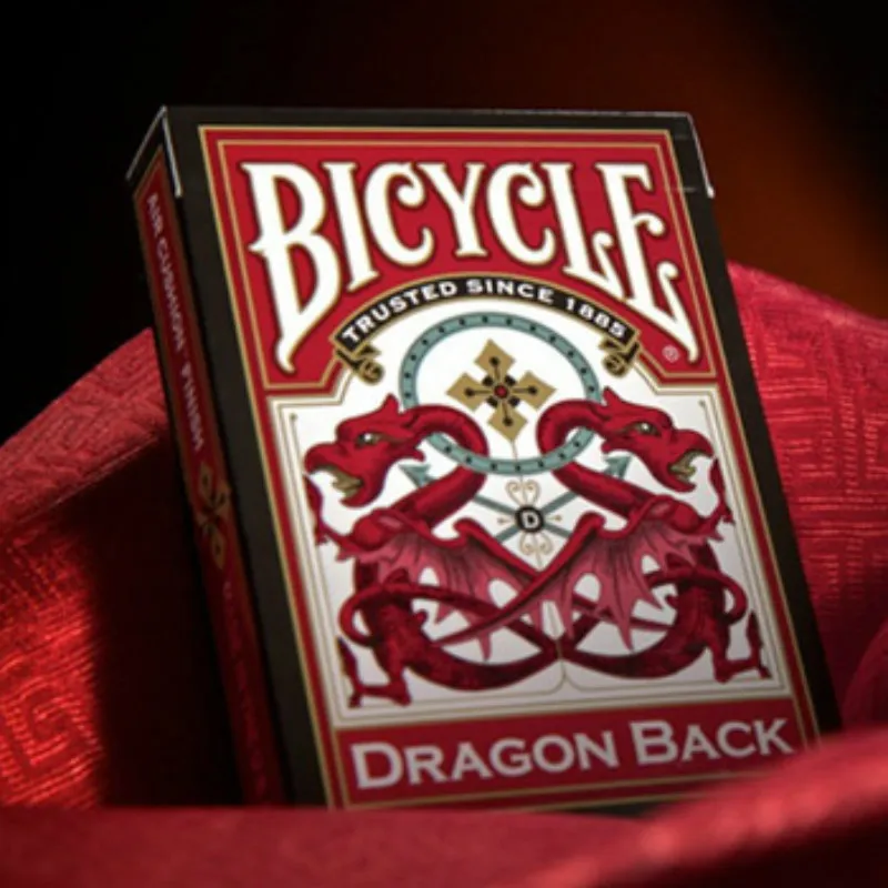 Bicycle Red Dragon Back Playing Cards Deck USPCC Collectible Poker Magic Card Games Magic Tricks Props for Professional Magician