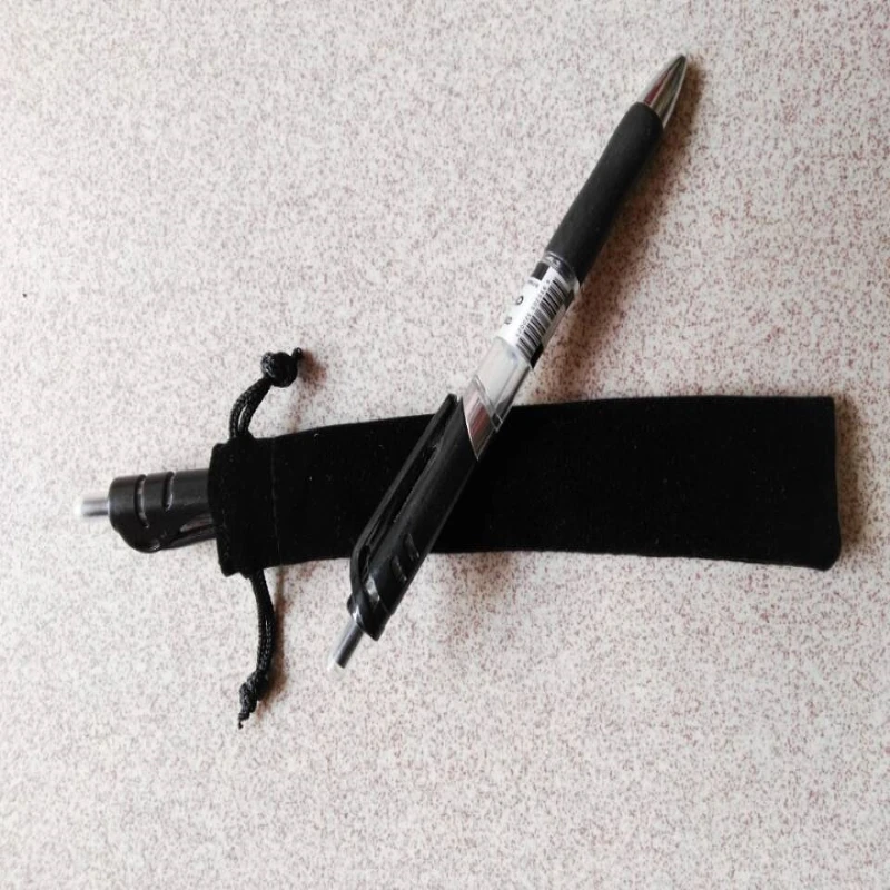 

Специальная распродажа, 50 шт., черная бархатная сумка на шнурке 3,5*17 см, бархатная сумка для перьевой ручки, бесплатная доставка, аналогичные украшения