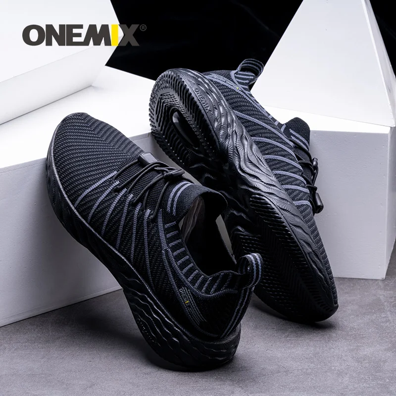 ONEMIX 2021 Sneakers for Men Waterproof Breathable Wading Training Male Outdoor Anti-Slip Trekking Sports Shoes zapatillas trail