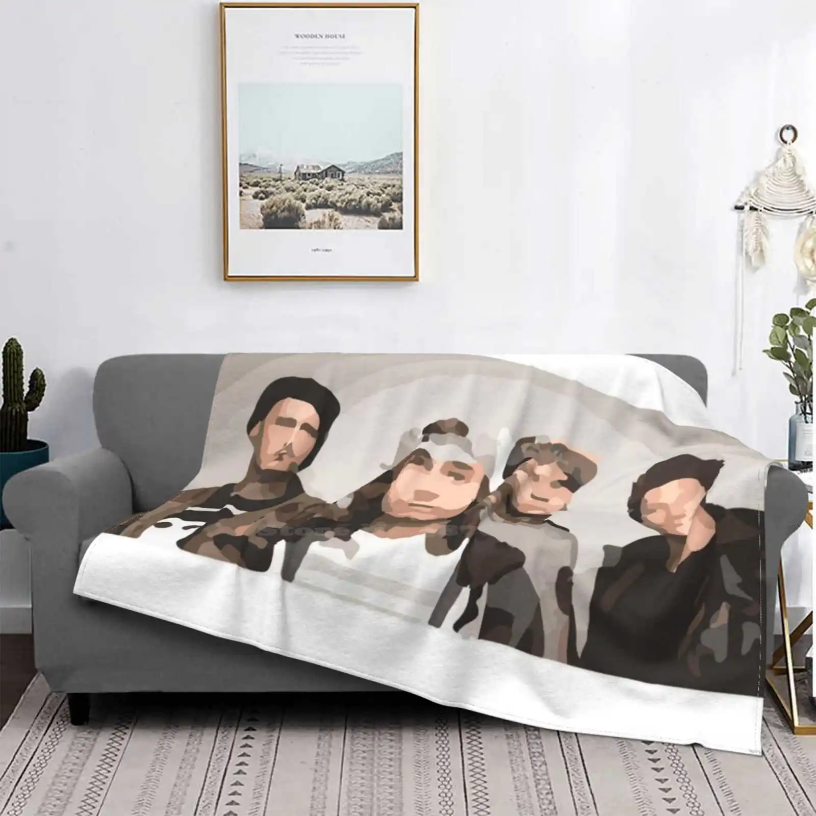 Pierce The Veil Graphic Fashion Soft Warm Flannel Blanket Pierce The Veil Ptv Vic Fuentes