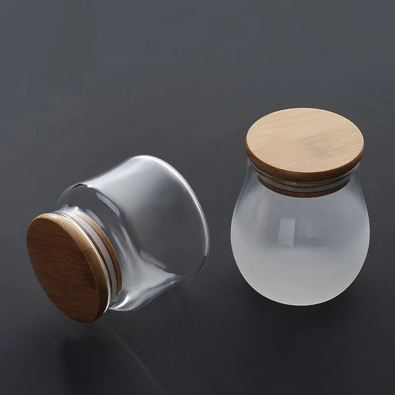 Mini Glass Bottles with Lid, Clear Transparent Glass Container with Cork, Tea Candy Food Storage Containers