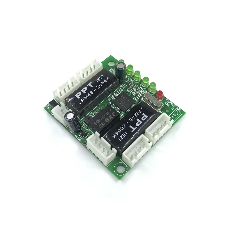 Mini disegno del modulo ethernet interruttore di circuito per modulo switch ethernet 10/100mbps 5/8 porta bordo PCBA OEM scheda madre