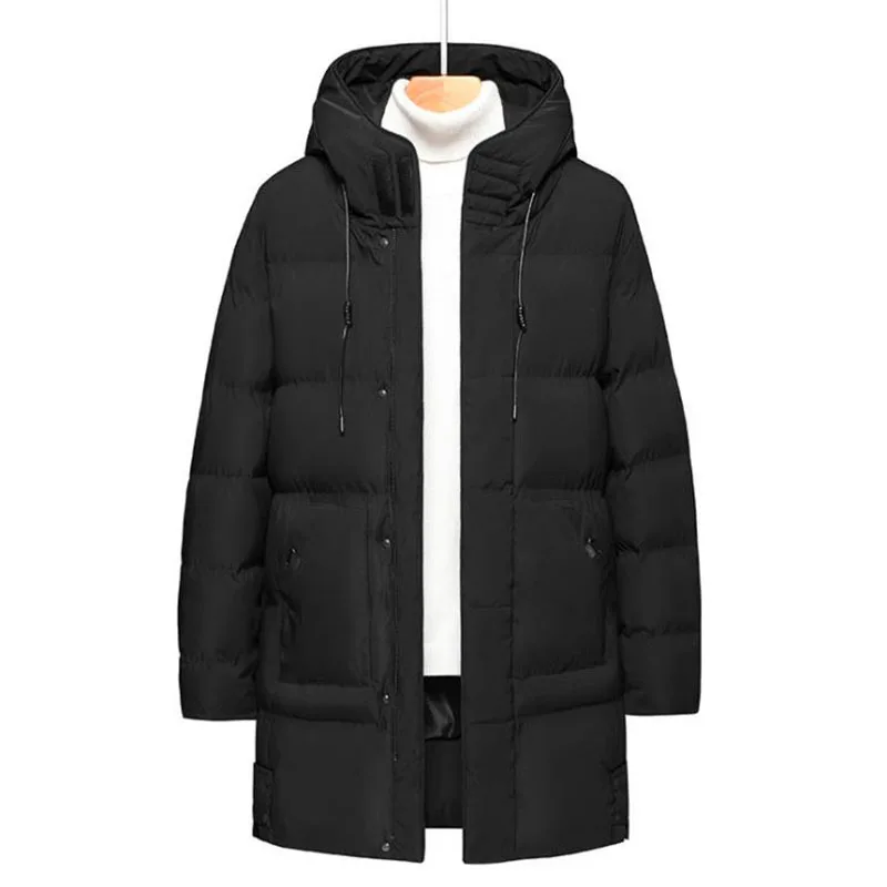 Chaqueta gruesa y cálida para hombre, Parkas largas con capucha, cortavientos, abrigos a prueba de viento, 7XL 8XL talla grande, invierno, 2022