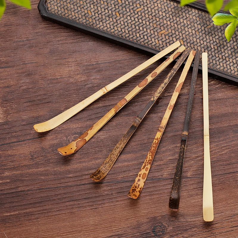 18*1cm Handmade Bamboo Matcha Spoon Tea Scoop Matcha Tea Leaf Sticks Tea Needle Spice Kitchen Tea Ceremony Utensils Accessories