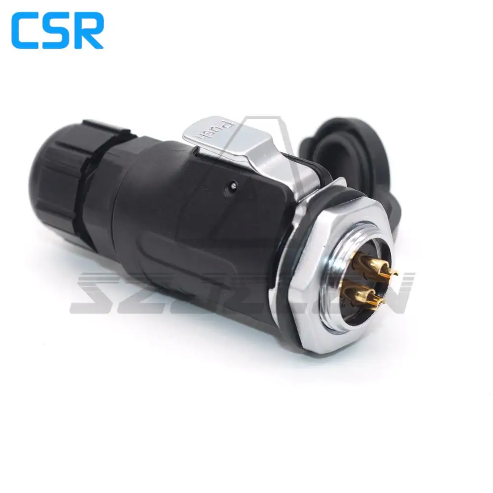 XHP20 , 4 Pin Waterproof Connector Male And Female, IP67  Cable Connector Plug & Socket