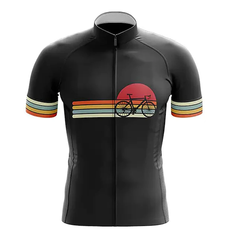 Cycling Jersey Short Sleeve Best Quality Bike Clothing Shirts New Men\'s Cycling MTB Bicycle Slim Top Riding Apparel Quick-drying