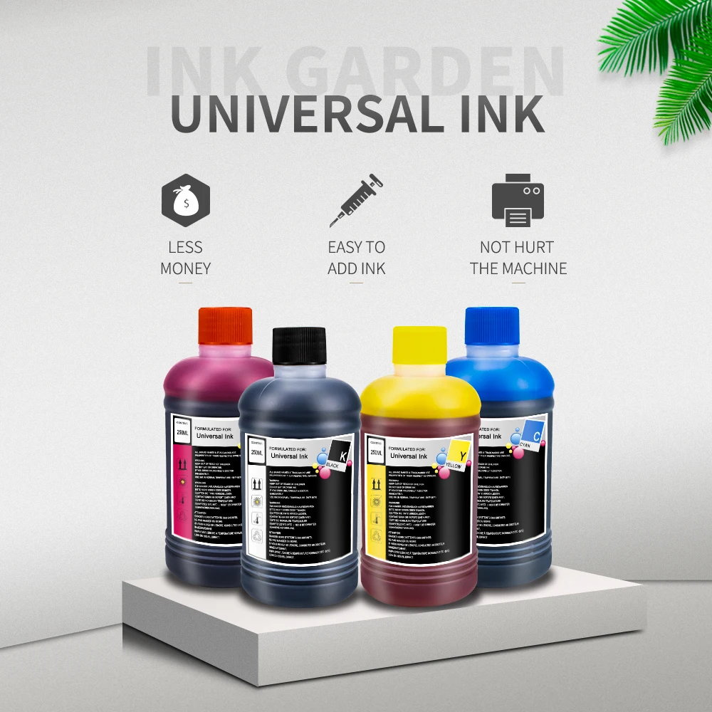 Kit de recarga de tinta Universal para impresora Canon, HP, Epson, Cartucho 250, 301, 302, 304, 305, CISS, Ecltank 664, 104 ML