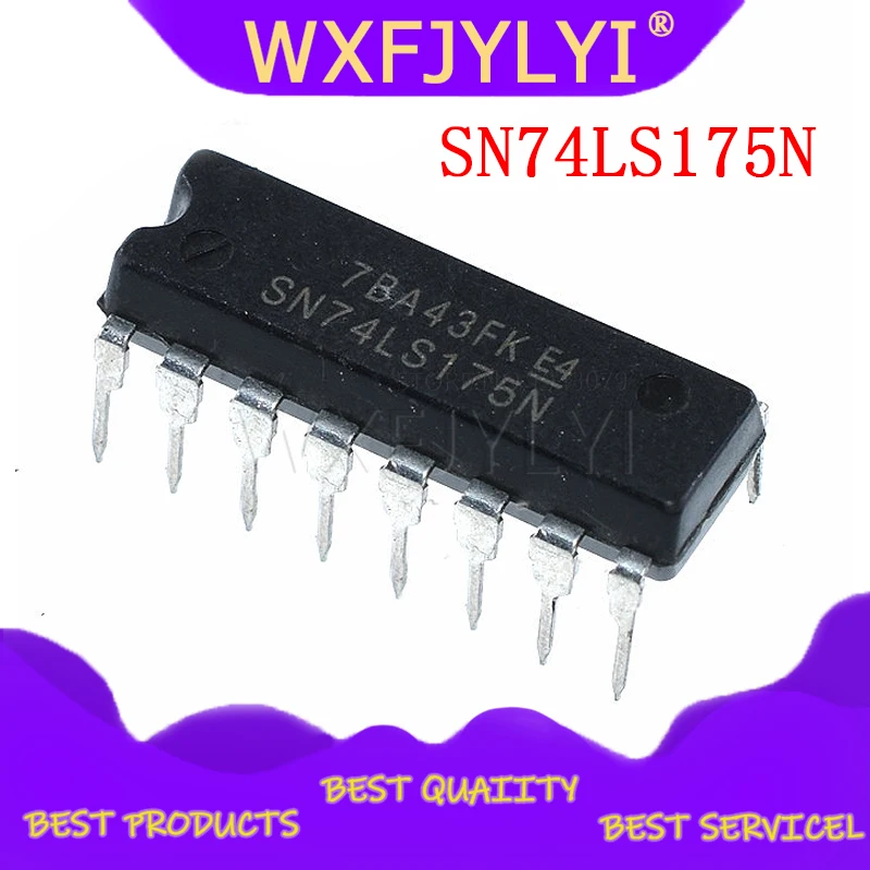 10PCS/LOT NEW SN74LS175N 74LS175 DIP-16 chip four D-type trigger