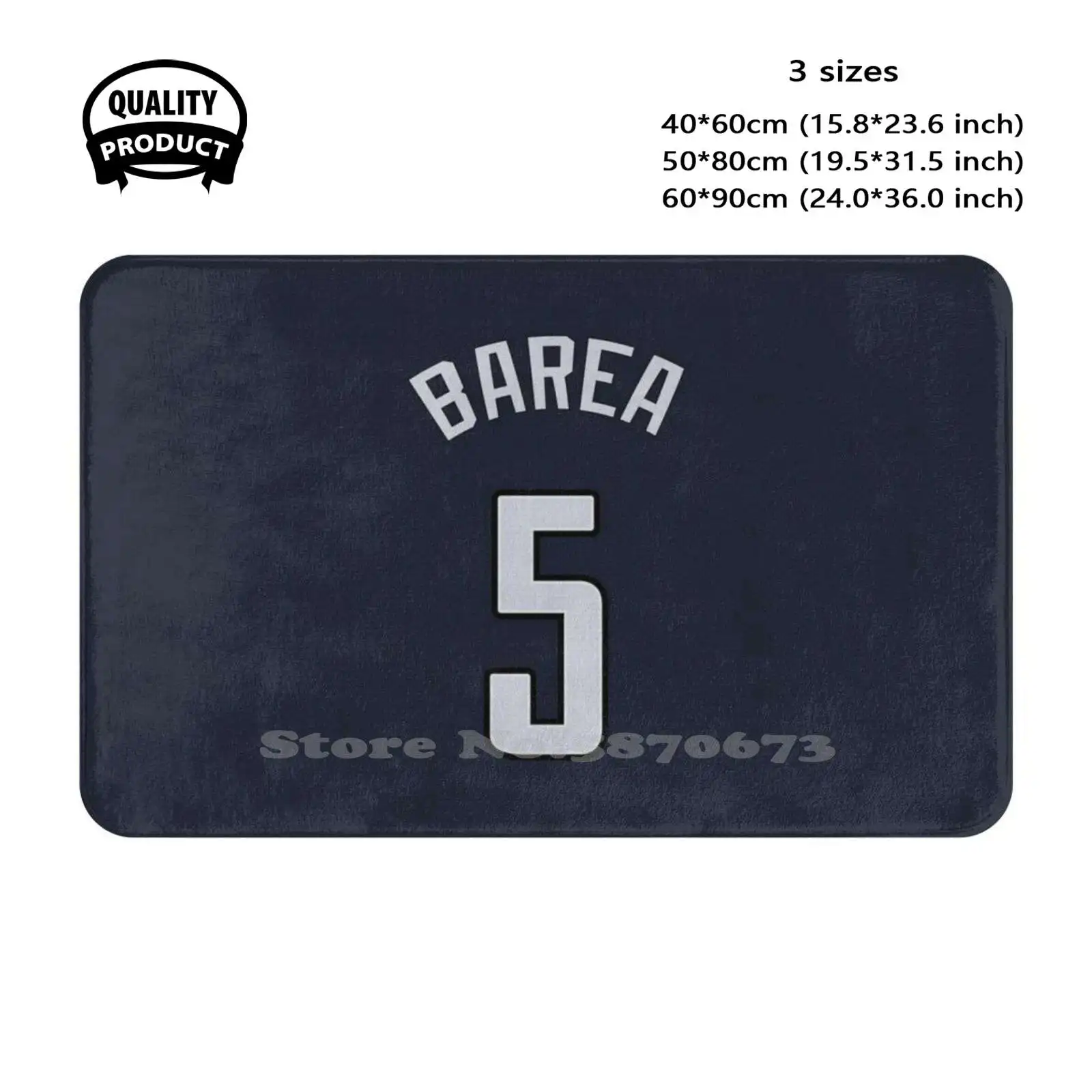 J.J. Barea #5 Mavericks Soft Cushion Home Carpet Door Mat Car Rug J J Barea Jj Basketball Luka Doncic Sports Slovenia Dirk