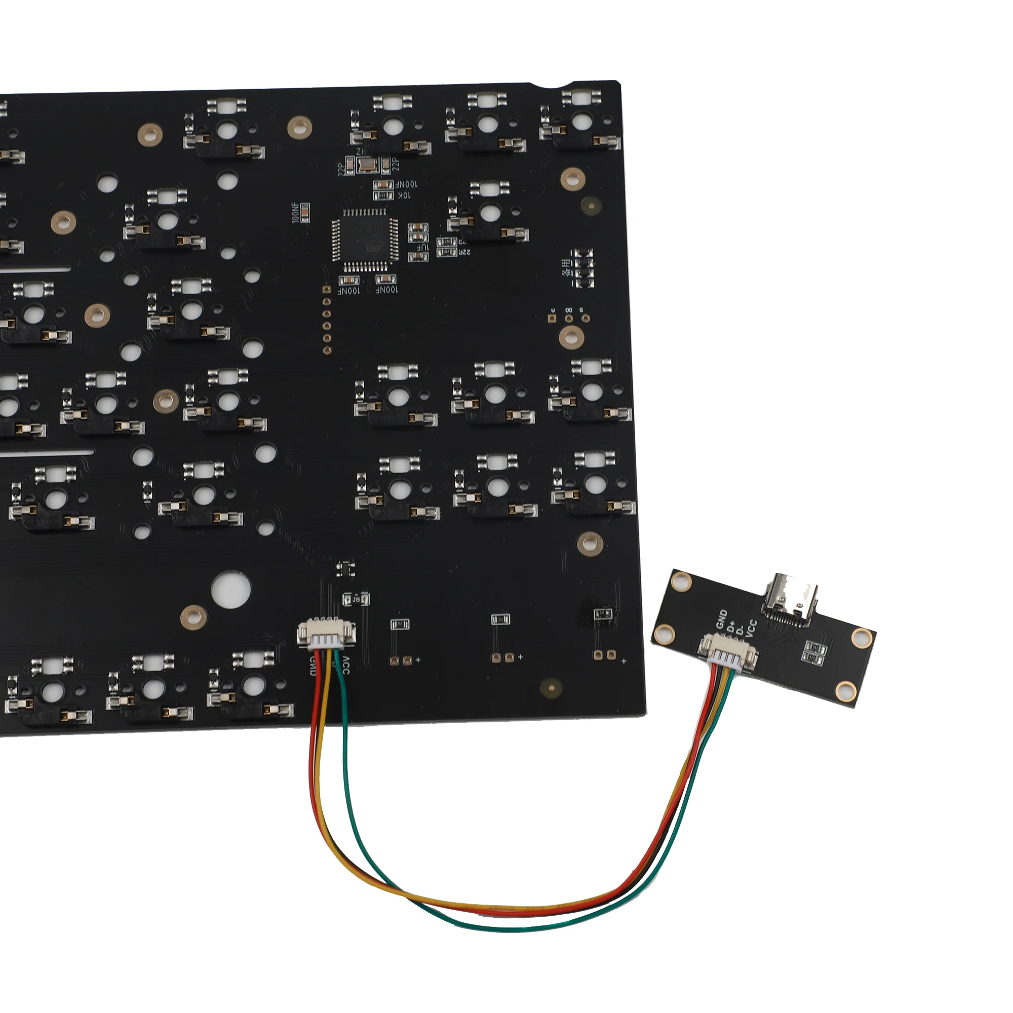 NCR80 R3 80% Hot Swappable ANSI ISO VIA Type C Detachable PCB FR4 Plate