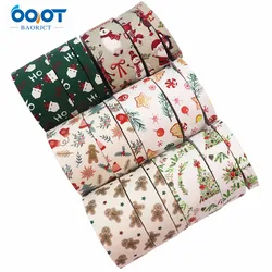 Double-Sided Christmas Cloth Ribbons 5 Yards M-21623-854 38MM DIY Crafts Hairclip Apparel Accessories and Sewing Decorations