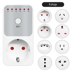 10Hr Countdown Timer Socket  Plug Intelligent Time Setting Switch Control Socket Electricity Power Metering Socket