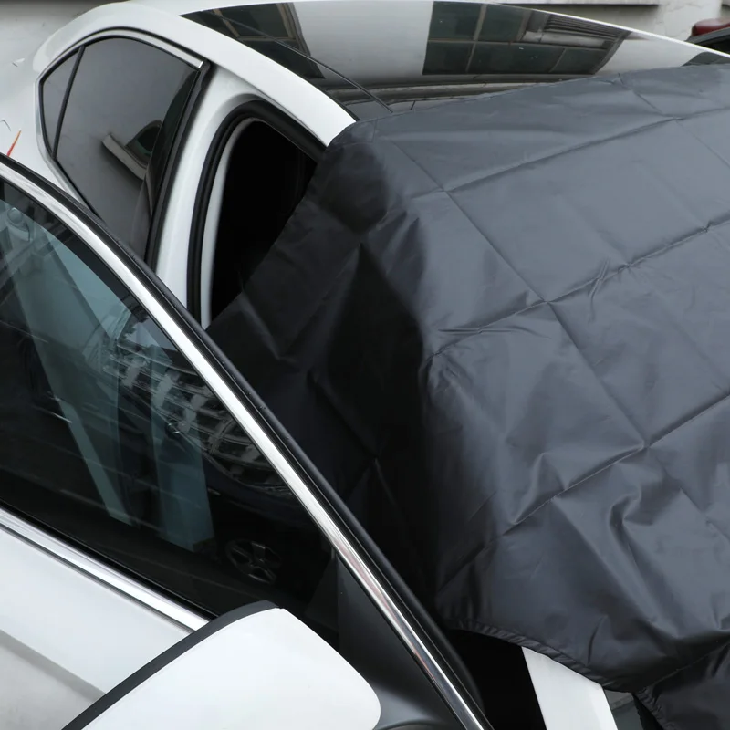 Strong Magnet Car Snow Block Cover Silver Cloth Magnetic Snow Ice Shield For Windshield Winter Car Front Window