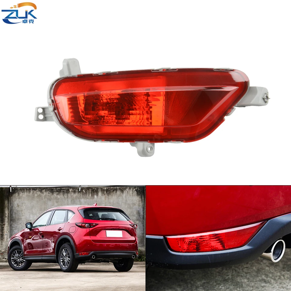 ZUK Car Rear Fog Light Foglight Foglamp Reflector Lamp For Mazda CX-5 CX5 2017 2018 2019 2nd Generation Right Side Without Bulb