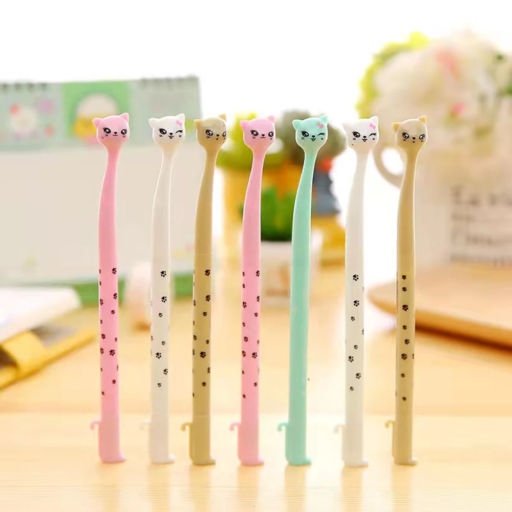 

80Pcs Gel Pen Cute Cartoon Pen Stationery Kawaii School Supplies Gel Ink Pen School Stationery Office Suppliers Kids Gifts Pen