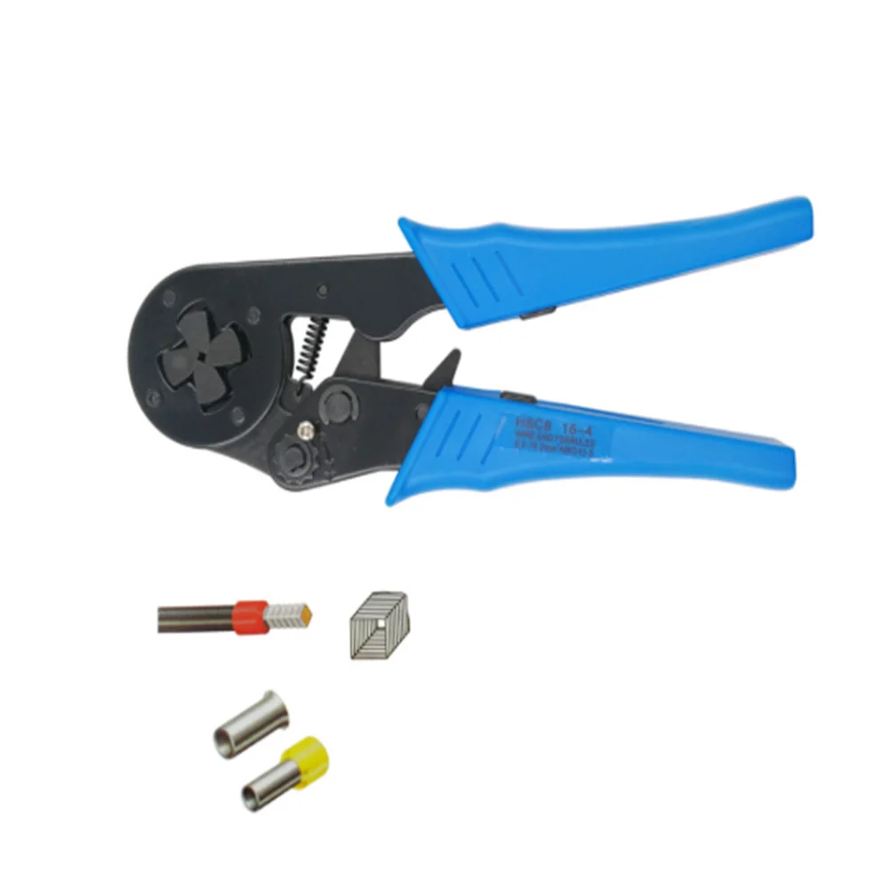 HSC8 16-4 Hand Mini Self-adjustable Crimping Plier Crimper For Insulated Terminals AWG 12-6 Square mm 4-16 Cable end-sleeves