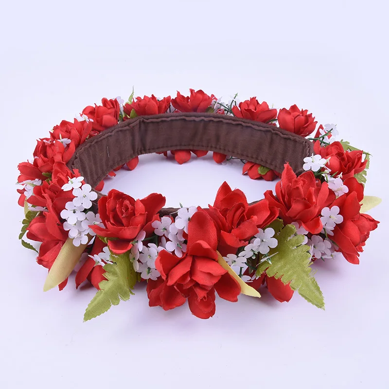 MIXED COLORS Free Shipping HL0059B-A 30pcs/lot 64CM 3Colors Artificial Silk Tuberose Headband Haku Hair Accessories Hawaii Party