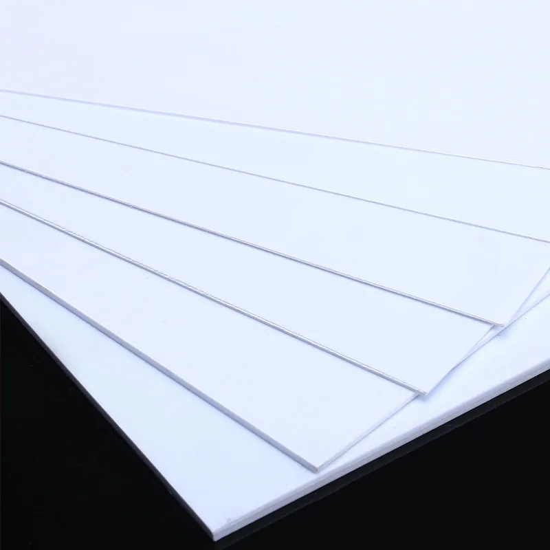 2pcs 0.5/1/2/3/4/5mm ABS Styrene Sheet Plastic Board Model Making Model Building Material Construction Accessories 200mmx250mm